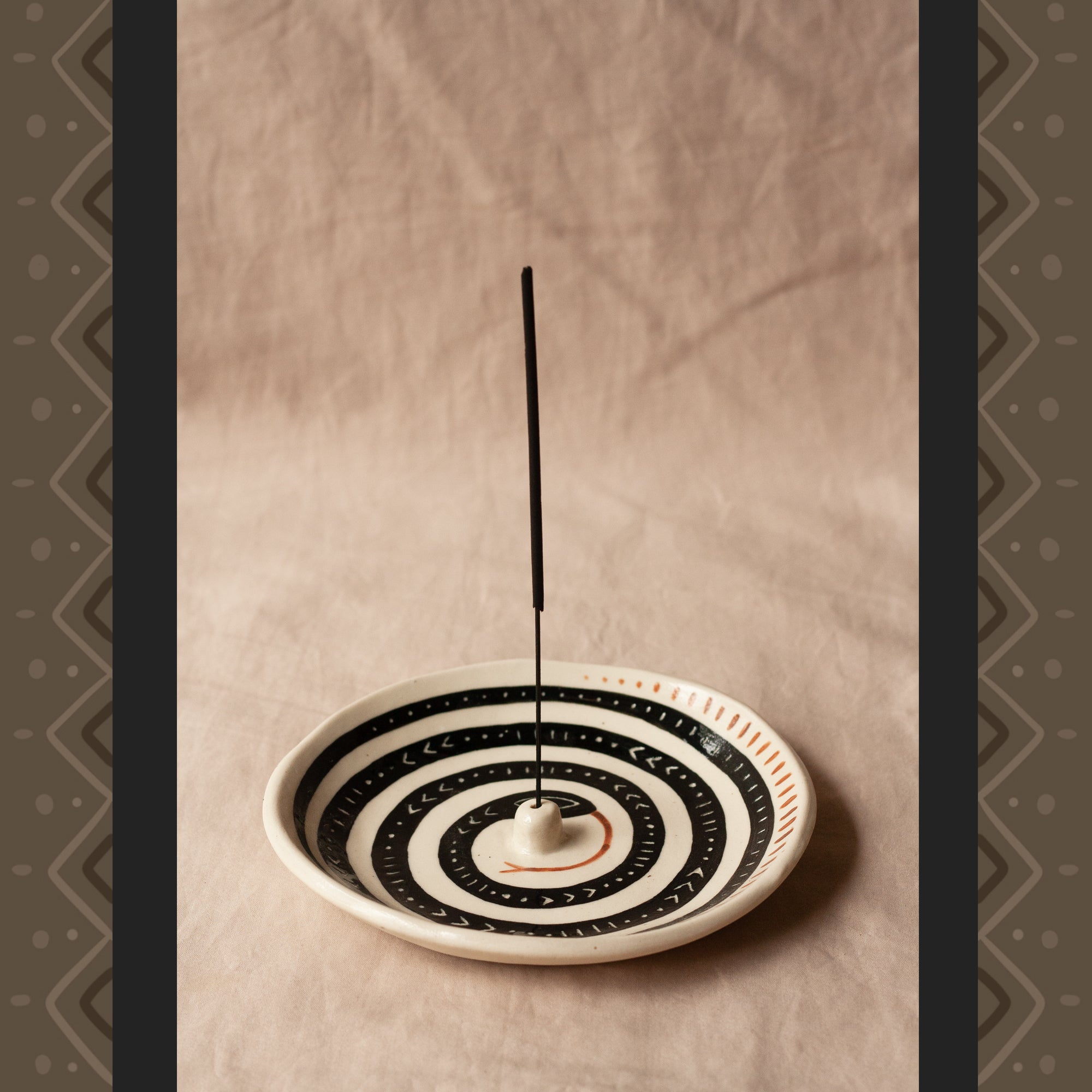 Serpent Spiral Incense Bowl