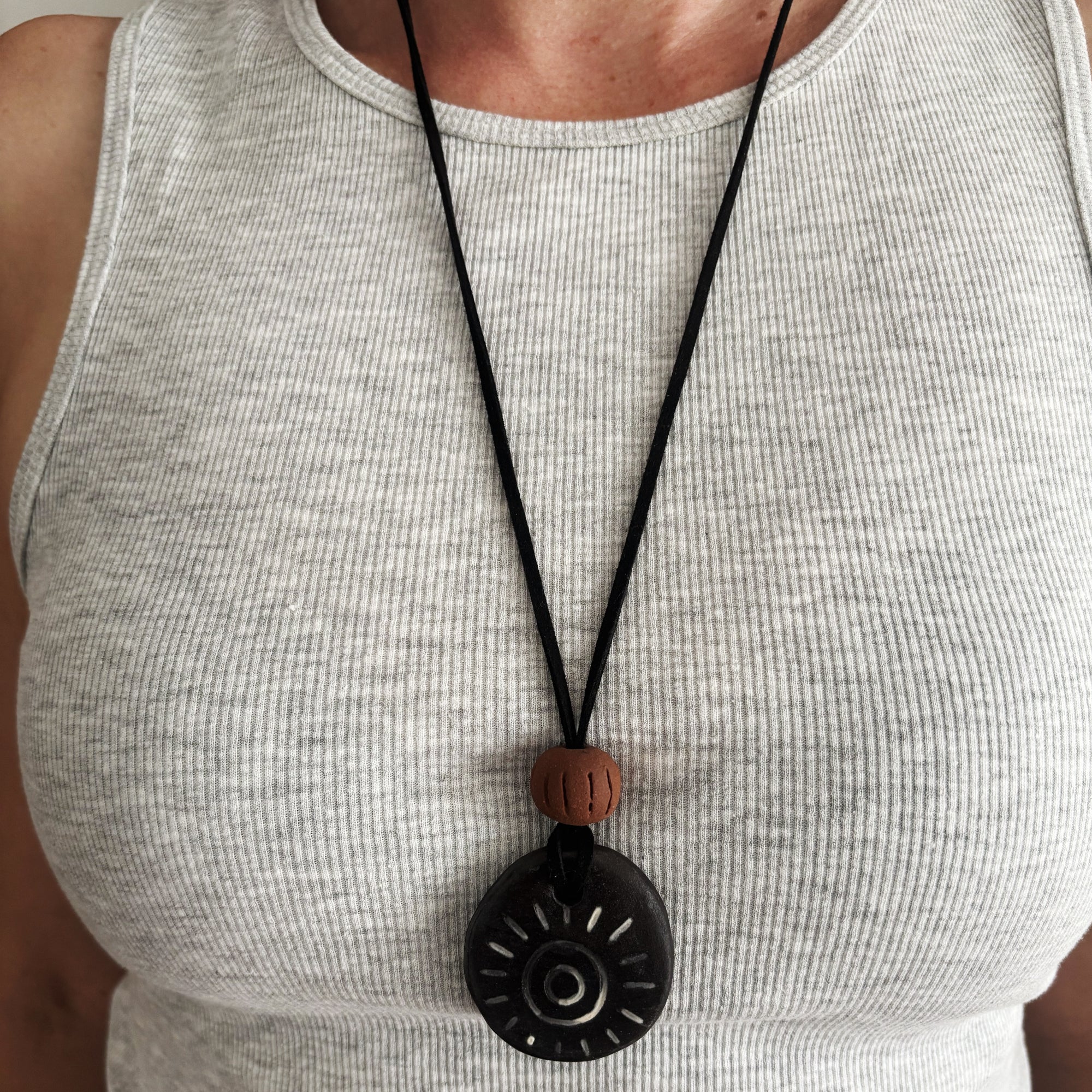 Necklace - Black Sun